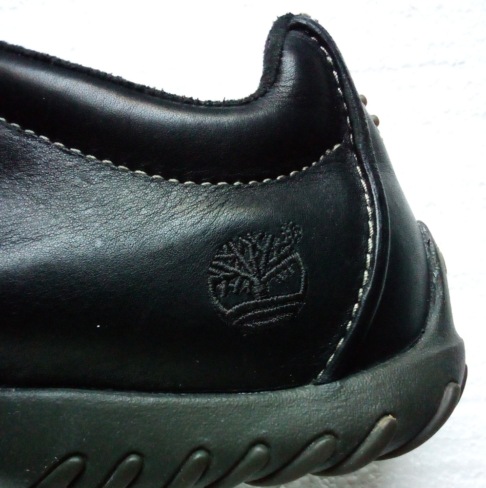 Timberland Leather Driver Lace-up Shoes Sneakers Men's 9M Black - Picture 10 of 16
